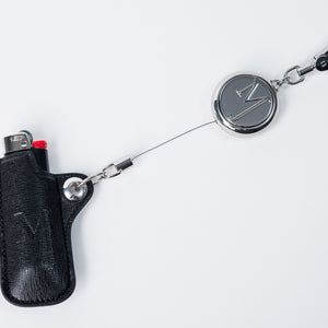 Black Lina Lighter Holder Stretched