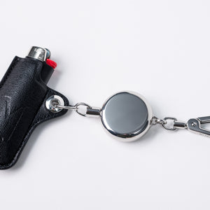 Black Lina Lighter Back Silver