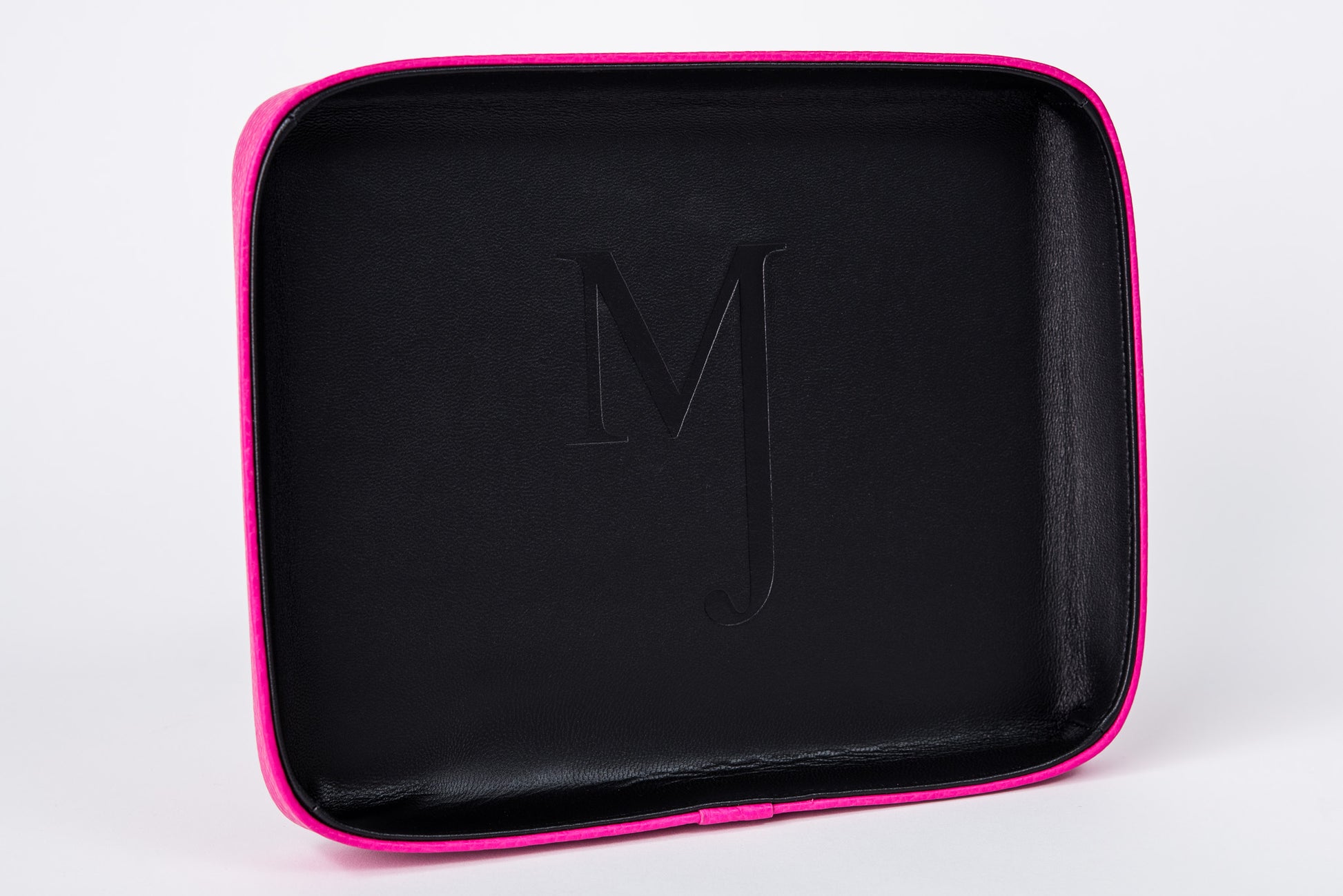 Pink Leather Rolling Tray