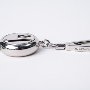 Silver Retractable Piece Clip Logo